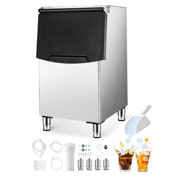 VEVOR Eismaschine Vorratsbehälter Eiswürfelmaschine (Eisbehälter) mit Filter, FTZBJBT300LBWQ95OV0
