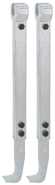 KUKKO 2 verlängerte Abzughaken (Paar), Hakenlänge: 500 mm, 3-500-P