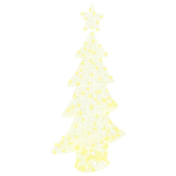 vidaXL Weihnachtsbaum mit 160 LEDs Warmweiß 150 cm Acryl, 42018977