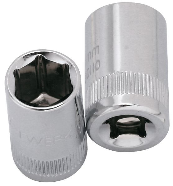 Kraftwerk 1/4" Steckschlüssel-Einsatz 13 mm, Länge: 25 mm, 100130