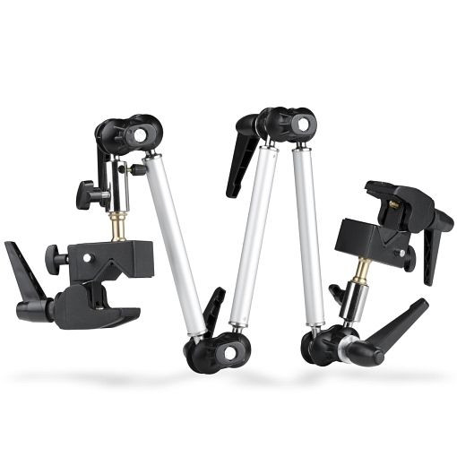 Walimex Universal Gelenkarm mit Superklemmen, 1017548