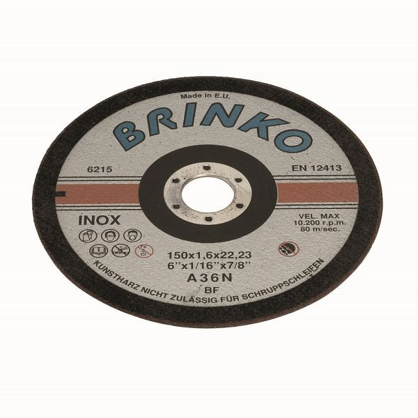 BRINKO Trennscheibe, INOX Durchmesser 230 mm, 6215/230, 4024184621536