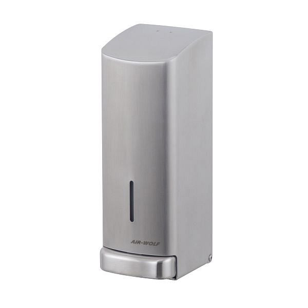 Air Wolf Seifenspender, Serie Alpha, H x B x T: 289 x 102 x 124 mm, Edelstahl gebürstet, 60-142