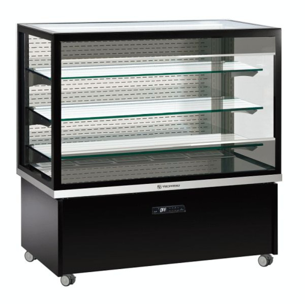 KBS Vitrine Karina 97 SBW, 3-seitig isolierverglaste Verkaufstheke für den Einsatz im Selbstbedienungsbereich mit geschlossener Rückwand, 23112095