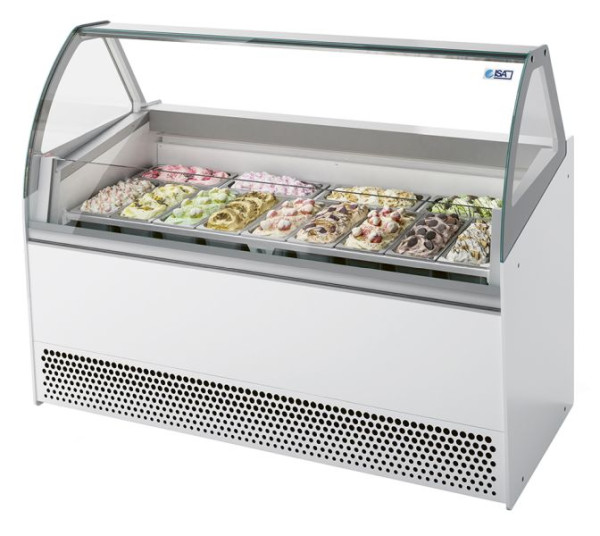 NordCap Speiseeisvitrine BERMUDA VIEW LX 10 UM, steckerfertig, Umluftkühlung, 453101011004