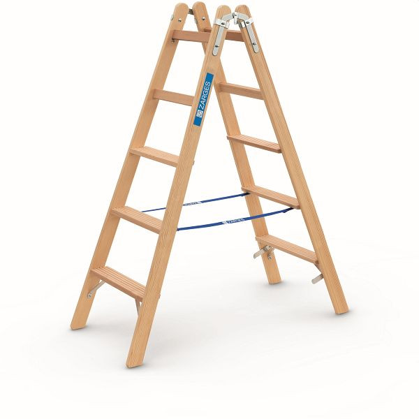 ZARGES Crestastep B - Holz-Stufenleiter 2 x 5 Stufen, 40026