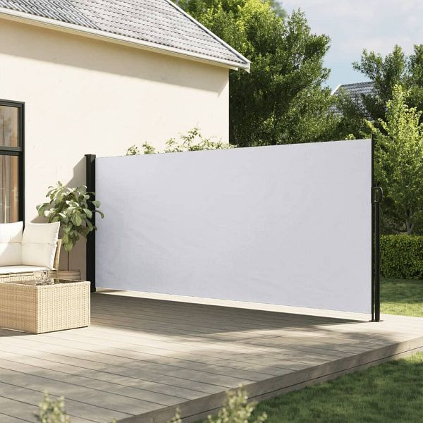 vidaXL Seitenmarkise Ausziehbar Weiß 160x500 cm, 4004436