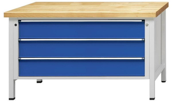 ANKE Werkbänke Kastenwerkbank, Modell 18 VX, 1500 x 800 x 900 mm, RAL 7035/5010, ZBP 50 mm, 330.263