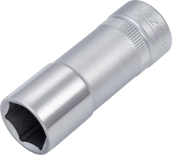Hazet Steckschlüsseleinsatz, Sechskant, Vierkant hohl 10 mm (3/8 Zoll), 14 mm, Lange Ausführung Mit Rändelung, 880LG-14