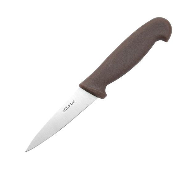 Hygiplas Officemesser 8cm braun, Edelstahlklinge, Nylon-Griff, C840