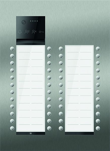 TCS Türkontrollsystem PES PRO IP Video Außenstation 48T 4 Spalten UP Edelstahl, AVU400448-0030