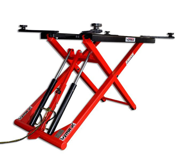 Wematik Hydraulische Scherenhebebühne St. Louis mit Fahrwerk 230V - 1400 mm Hubhöhe, WHM31