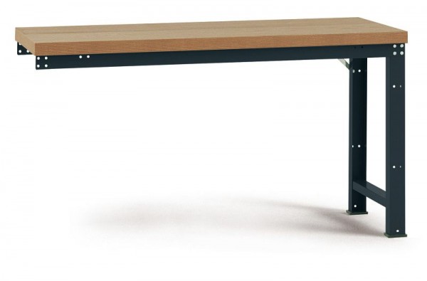 Manuflex Anbauwerkbank PROFI Standard mit Multiplexplatte, BxTxH = 1500 x 700 x 840 mm, Anthrazit, WP4014.7016