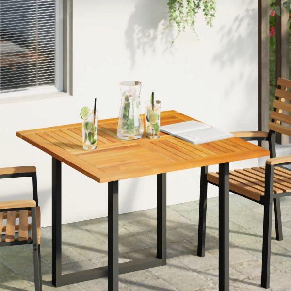 vidaXL Tischplatte 90x90x2,2 cm Quadratisch Massivholz Akazie, 4004257