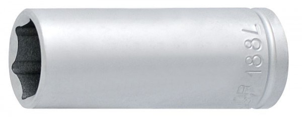 Unior Sechskant-Steckschlüssel mit Innenvierkant-Antrieb 1/4", lang, 8 mm, 616887