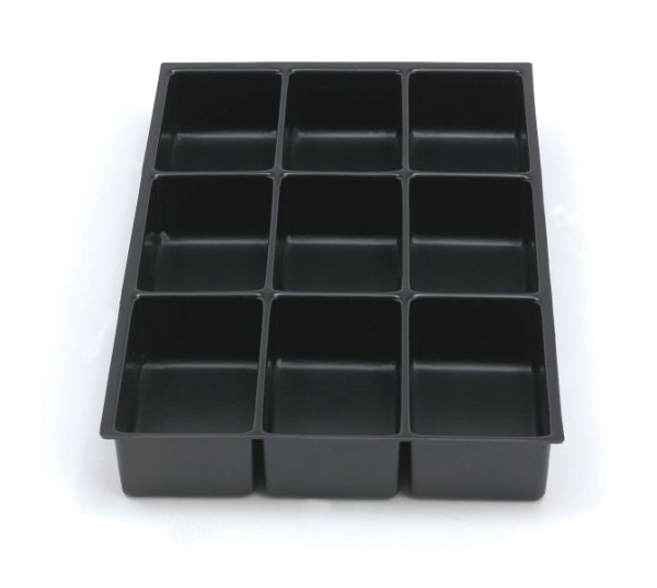 Bisley MultiDrawer Schubladeneinsatz A4 9 Fächer für A4 Schubladen, Kunststoff, 226P1800