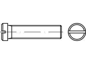 Flachkopfschrauben mit Schlitz DIN 920 4.8/5.8 M 3 x 3 VE=S (100 Stück)
