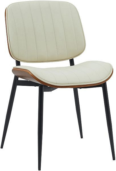 CLP Besucherstuhl Tiffin Kunstleder, walnuss/creme, 325466