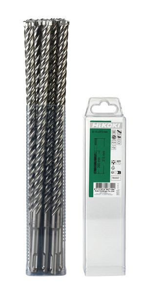 HiKOKI Hammerbohrer SDS-Plus Vollhartmetallkopf (VHM) 4-Schneider 10 x 250/315 mm, VE: 10 Stück, 783327