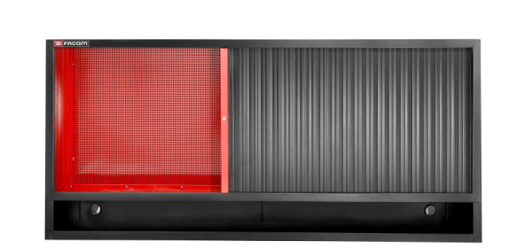 Facom JLS3 DREIFACH-AUFSATZSCHRANK MIT ROLLLADEN ROT, JLS3-MHTR