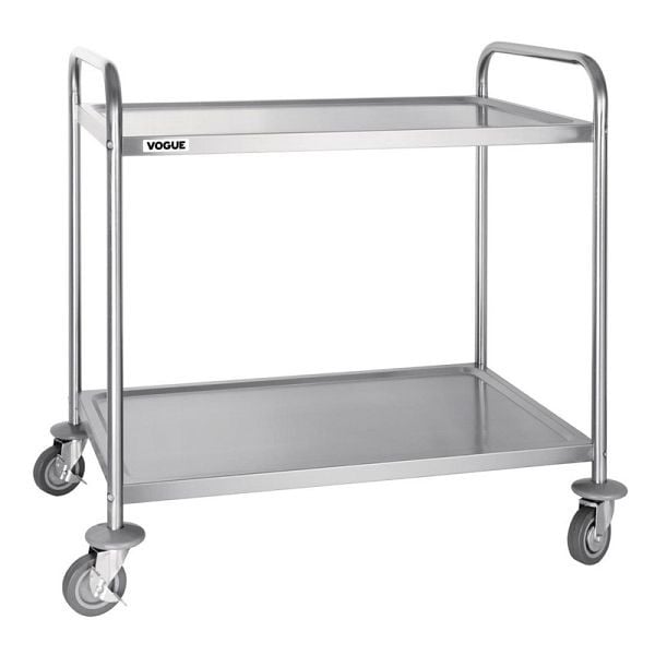 Vogue Abräumwagen 2 Etagen groß, 250 mm Abstand zwischen den Regalböden, F998