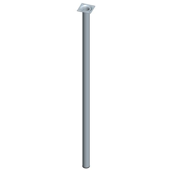 Element System STAHLROHRFUSS, Ø30, M10, 800 mm, EDELSTAHLOPTIK, VE: 4 STÜCK, 11100-00178