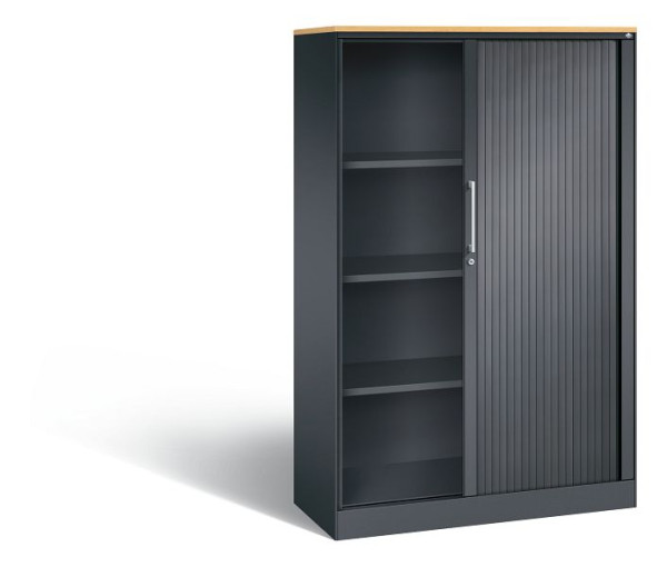C+P Rollladenschrank Asisto, H1639xB1000xT435mm, Farbe: Schwarzgrau, Bügelgriff, 4 OH, 143012-000 S10070