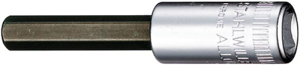 STAHLWILLE 6,3 mm (1/4") INHEX-Einsatz Nr.44 Schlüsselweite 3 mm Länge 55 mm, 01050003