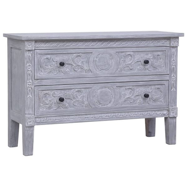 vidaXL Sideboard mit 2 Schubladen 90 x 30 x 60 cm Massivholz Mahagoni, 283851