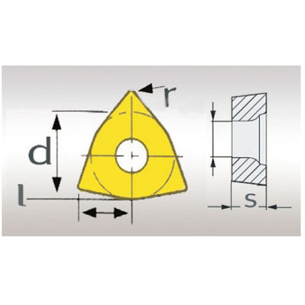 Optimum HM-Ersatzwendeplatten, Schneidplatten TCMT110204, VE: 5 Stück, 3441163