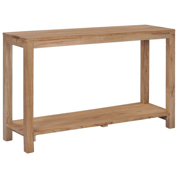 vidaXL Konsolentisch 120x35x75 cm Teak Massivholz, 282850