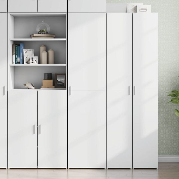 vidaXL Highboard Weiß 45x42,5x185 cm Holzwerkstoff, 3281406