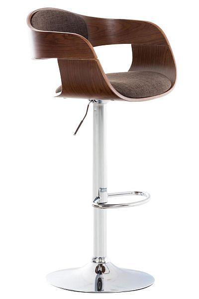CLP Barhocker Kingston C Stoff, walnuss/braun, 304745
