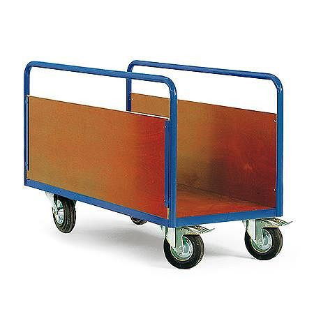 Protaurus Rotauro Plattformwagen mit 2 Seitenwänden, 1500x700mm, Wandhöhe 250 mm, 200mm Polyamid-Räder, Traglast: 600 kg, 12-1079-R26