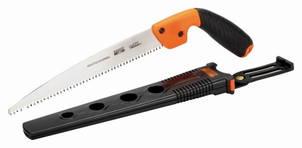 Bahco Astsäge, mit Holster, für frisches Holz, 240 mm, 5 Zähne pro Zoll, 5124-JS-H
