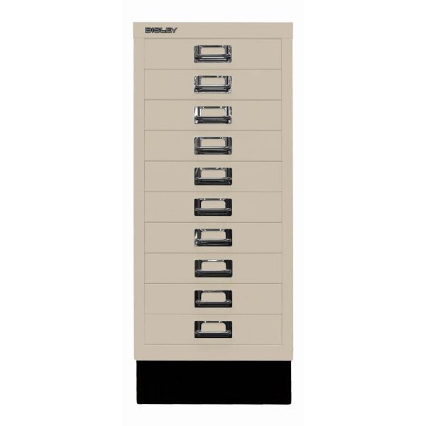 Bisley MultiDrawer™, Inkl. Sockel, DIN A4, 10 Schubladen, 643 sand, L2910S643