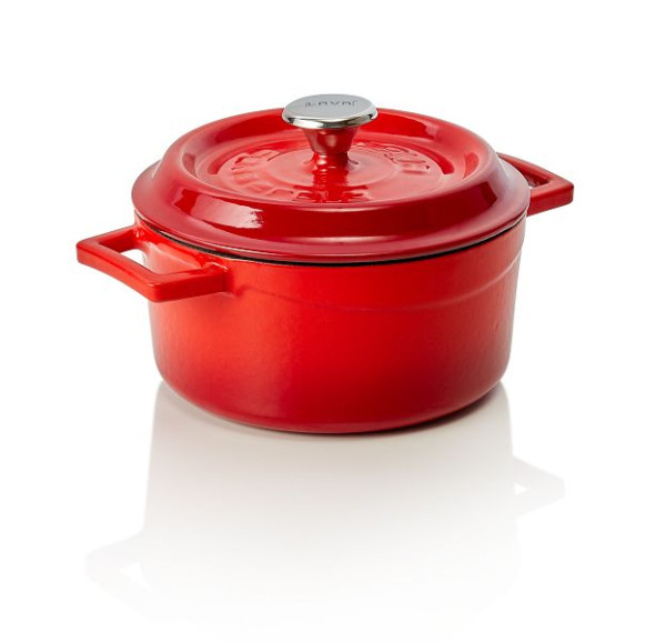 WAS Cocotte Durchmesser oben: 16,5 cm, Farbe: rot, 363100016