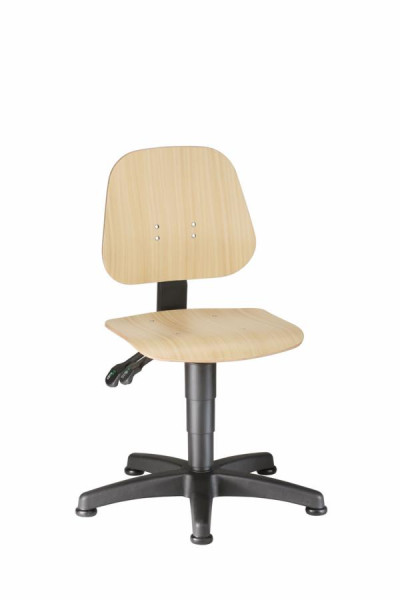 bimos Unitec mit Gleiter und Holz, Sitzhöhe 440-620 mm, 9650-3000