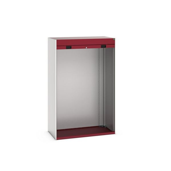 bott cubio Rollladenschrank, BxTxH: 1300x650x2000mm, RAL 7035/3004, Purpurrot, 40201008.24V