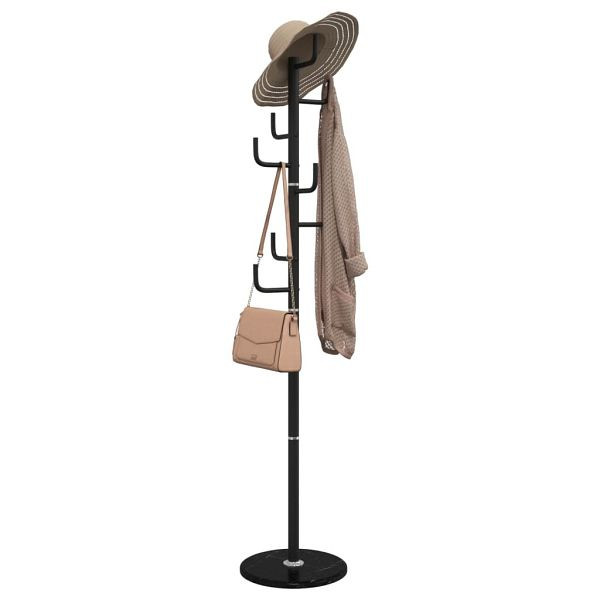 vidaXL Garderobenständer Schwarz 183 cm Pulverbeschichtetes Eisen, 377105
