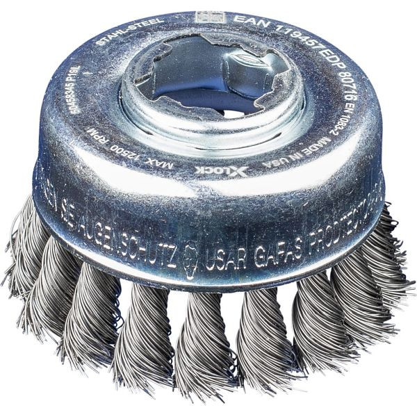 Pferd Topfbürste mit Gewinde, gezopft POS TBG 65/X-LOCK ST 0,35, 43305025