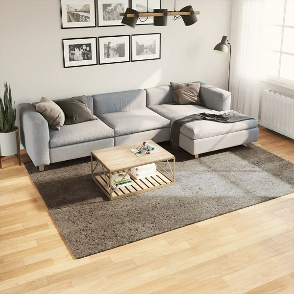 vidaXL Teppich ISTAN Hochflor Glänzend Grau 200x280 cm, 375679