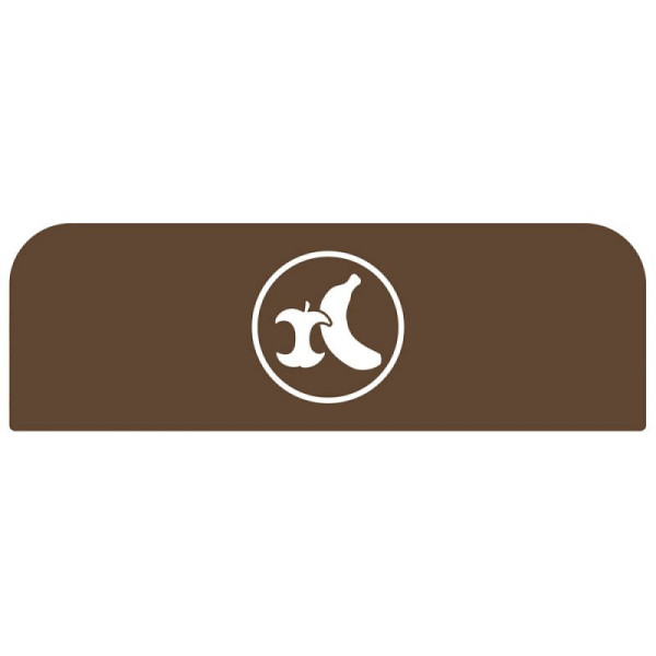 STEIN HGS Configure Recycling-Station Hinweistafel Organischer Abfall, braun, 87 Liter, DE, 84087.0004