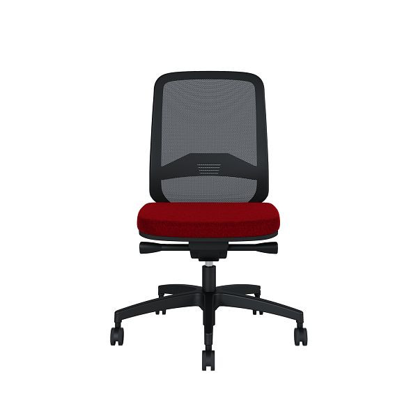 Bisley Bürodrehstuhl Bali, Rückenlehne aus Netzbezug Kunststofffußkreuz, TN9416 dark red, BALIKRT0015TN9416