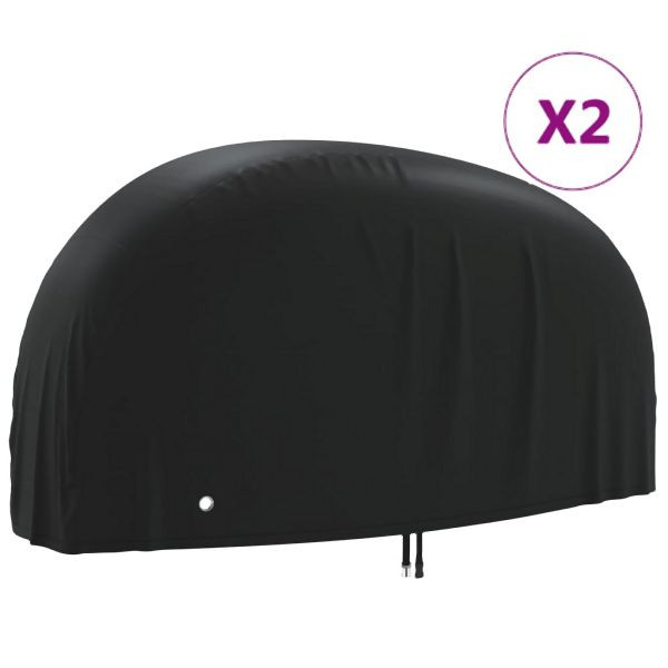 vidaXL Fahrrad-Abdeckungen 2 Stück 200x85x110 cm 190T Oxford-Gewebe, 3203408