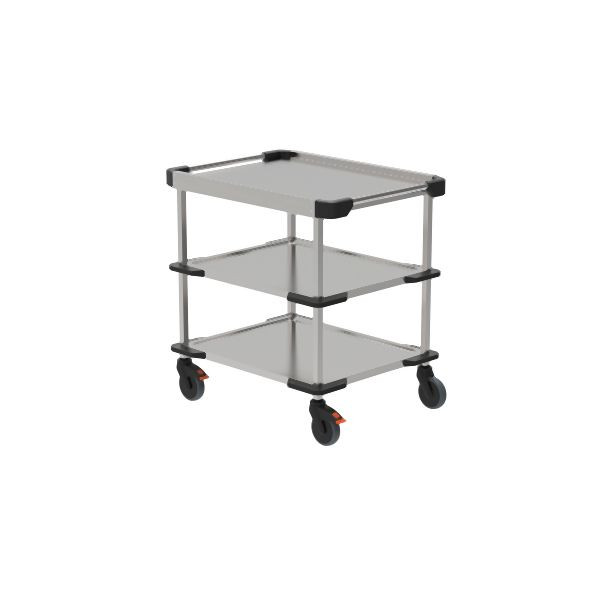 Rieber servo+ Servierwagen - offen 894mm, rostfreier, hygienischer Edelstahl, 88022801