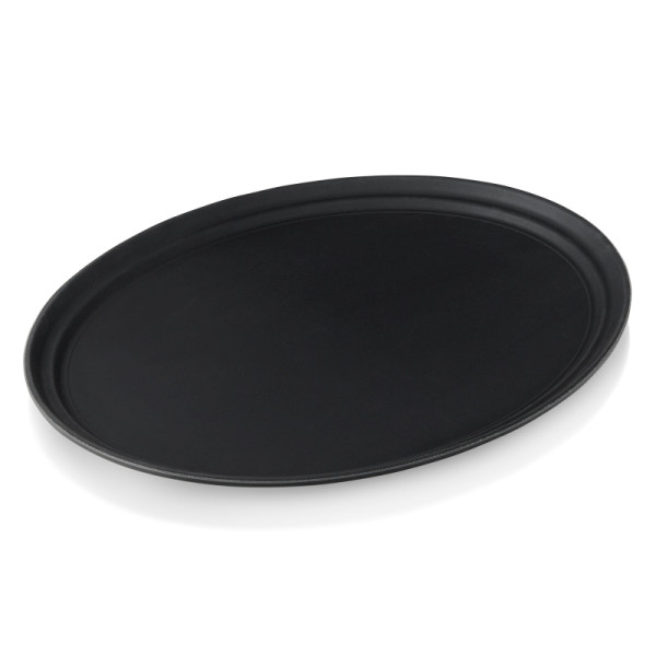 WAS Tablett, 59 x 49 cm, oval, braun, Polypropylen, 9209590
