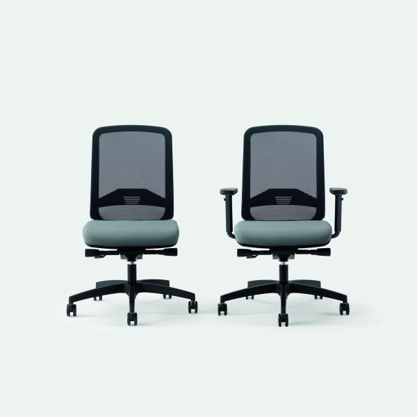 Bisley Bürodrehstuhl Bali, Netzrücken, Sitz gepolstert, Kunststofffußkreuz, BALIKRT0015NE0625