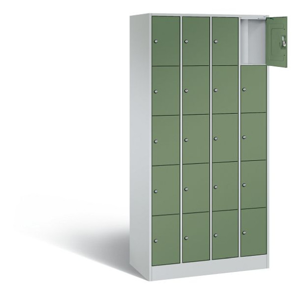 C+P Schließfachschrank Serie 8070, H1950xB900xT480 mm, Grau/Resedagrün, 80700-40 S10089