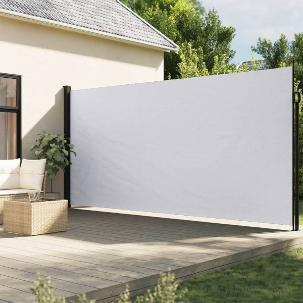 vidaXL Seitenmarkise Ausziehbar Weiß 220x300 cm, 4004376
